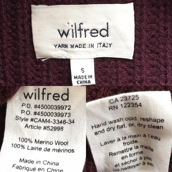 (SOLD) ARITZIA Sleeveless Cowl Sweater Burgundy - Picture 6 of 6